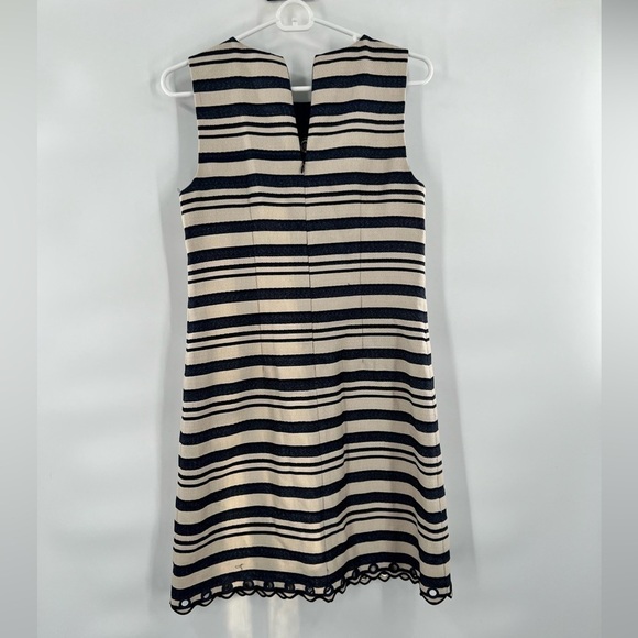 J. Crew striped dress sleeveless fit flare size 2 - Picture 7 of 12